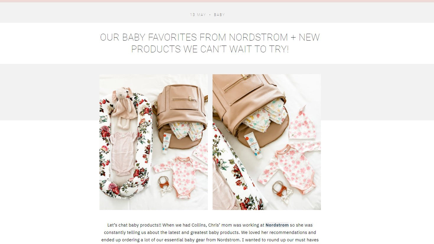 OUR BABY FAVORITES FROM NORDSTROM + NEW PRODUCTS WE CAN’T WAIT TO TRY!