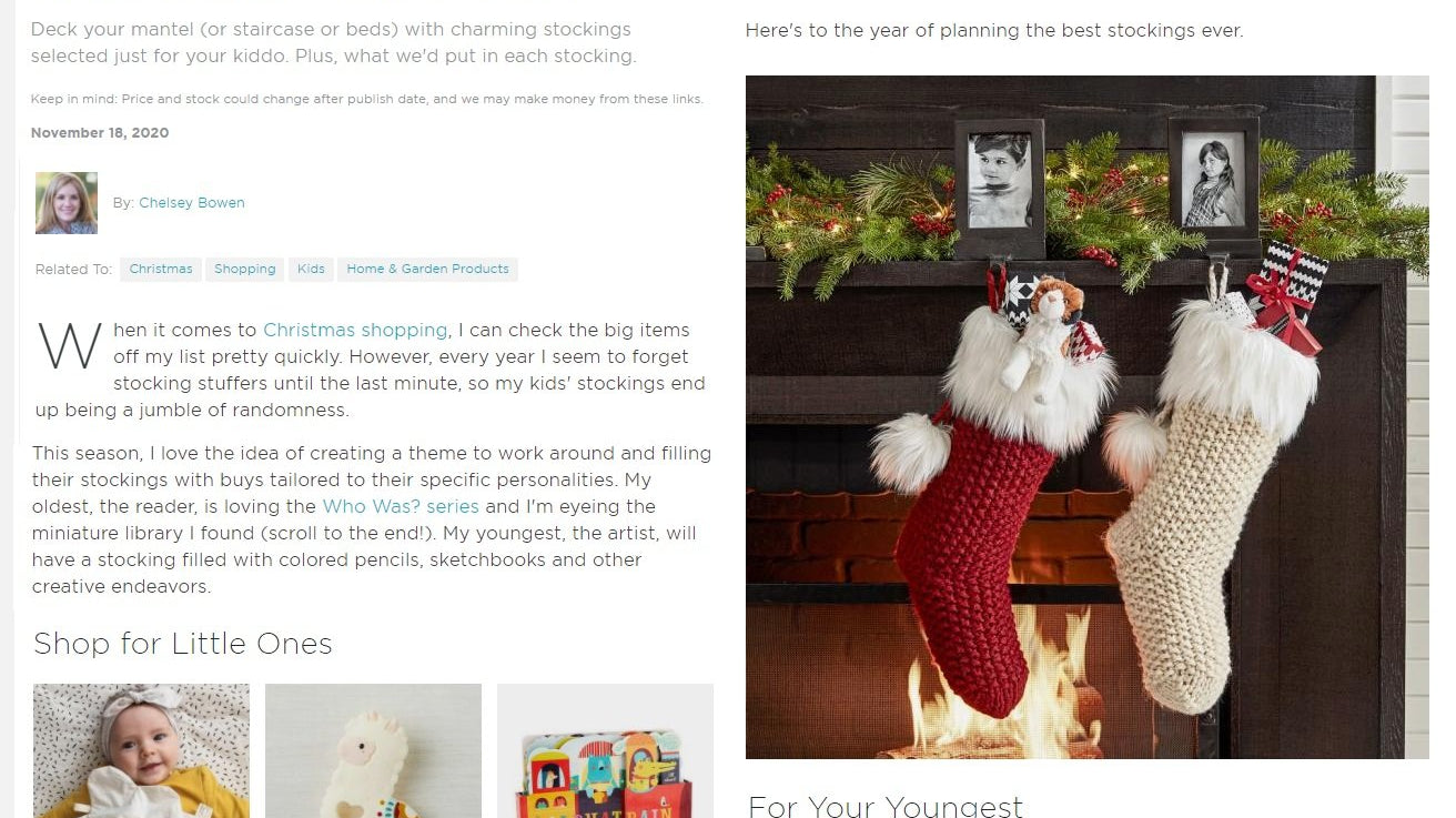 The Cutest Kids' Stockings and What to Stuff Them With