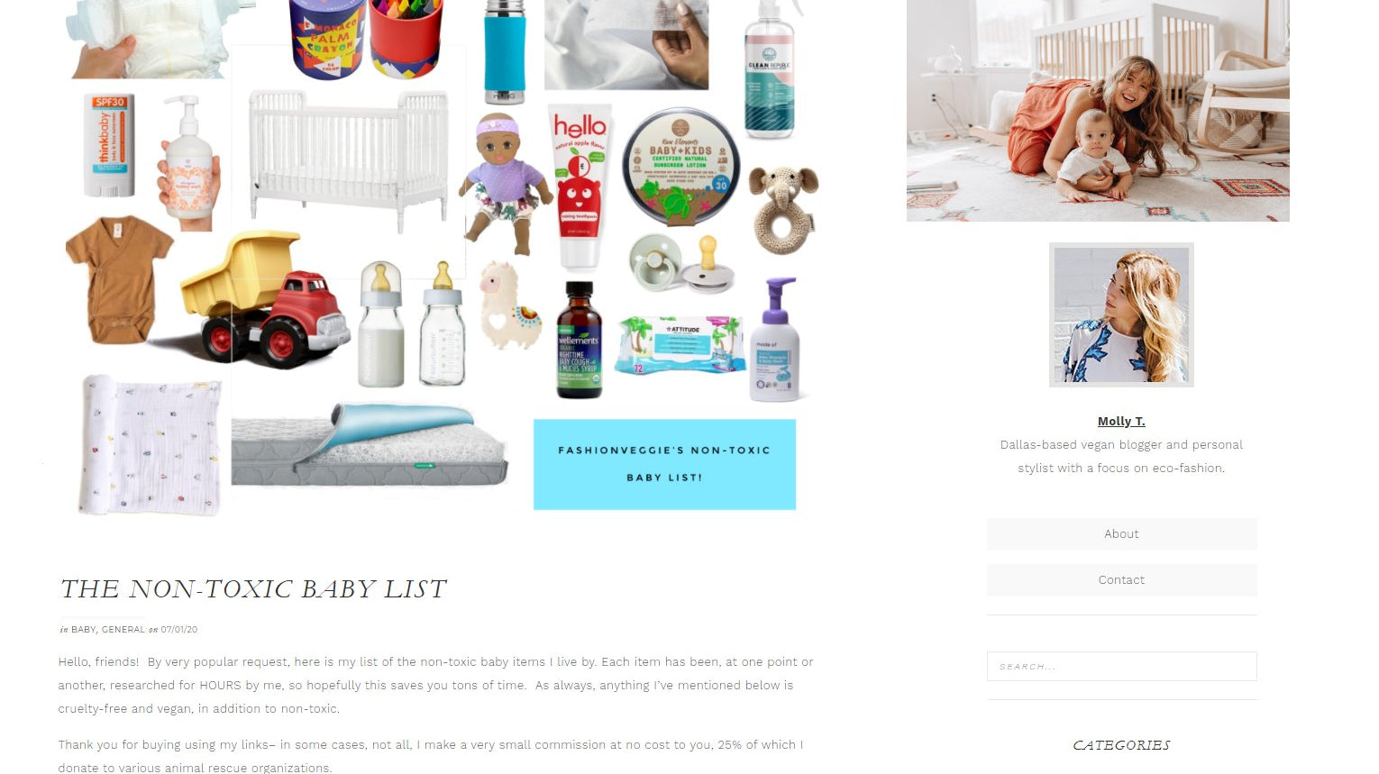 THE NON-TOXIC BABY LIST