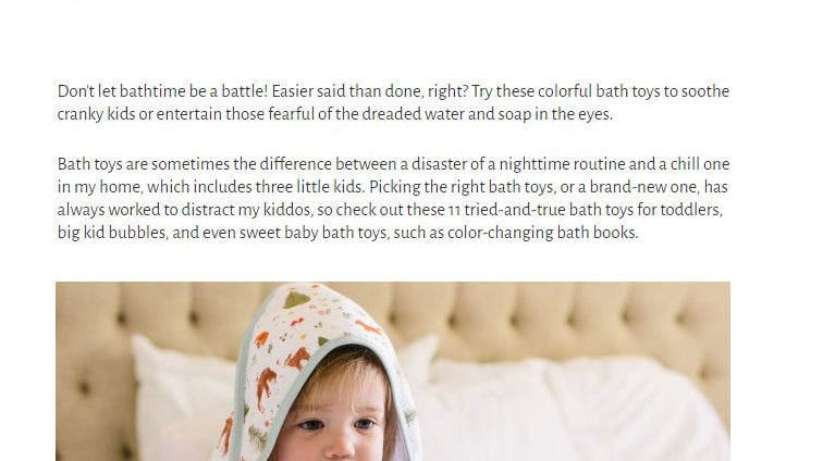 Mommy Poppins' Best Bath Accessories for Your Baby's Nighttime Routine!