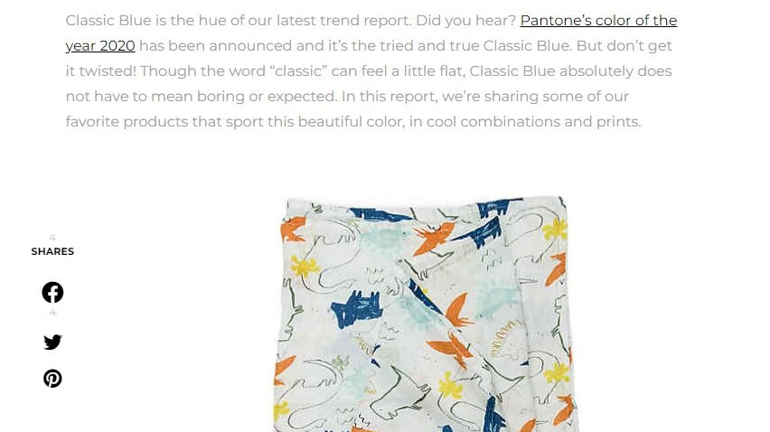 Classic Blue Pantone Color of 2020 Trend Report!
