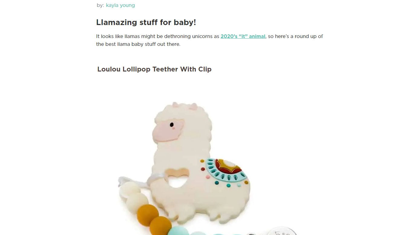 The Best Llama Baby Stuff by Pregnant Chicken