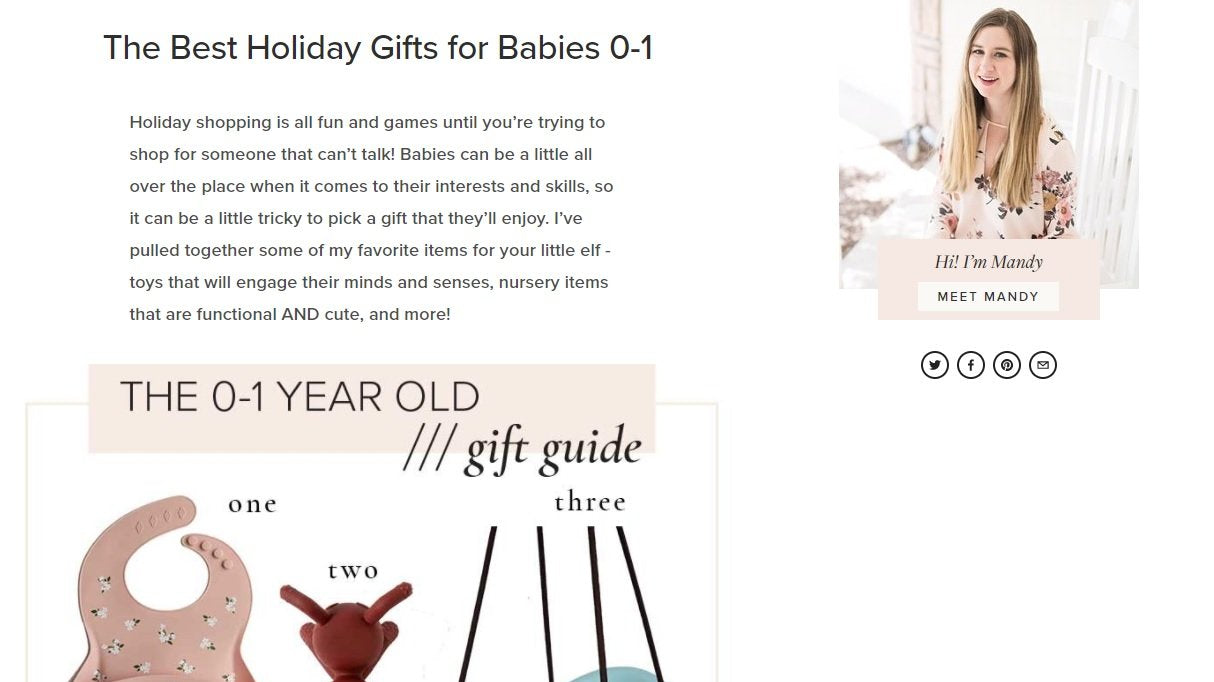 The Best Holiday Gifts for Babies 0-1
