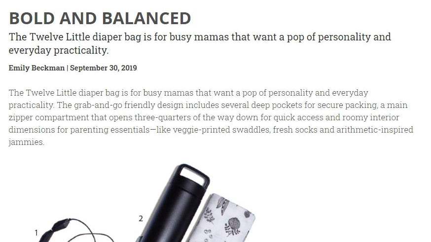 BOLD AND BALANCED: Showcasing our Eat Your Veggies Swaddle and Necklace