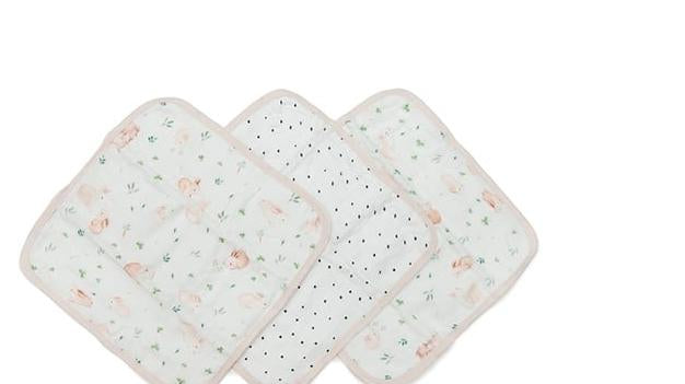 Bunny Meadow Washcloths for Baby's First Easter Basket