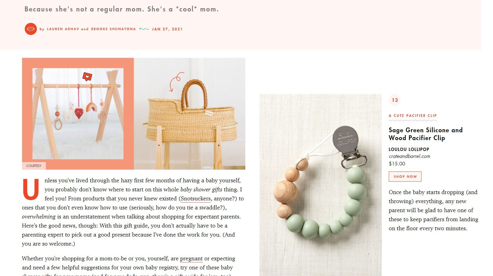 Cosmopolitan's 36 Sweet Baby Shower Gift Ideas Any Expectant Momma Would Love