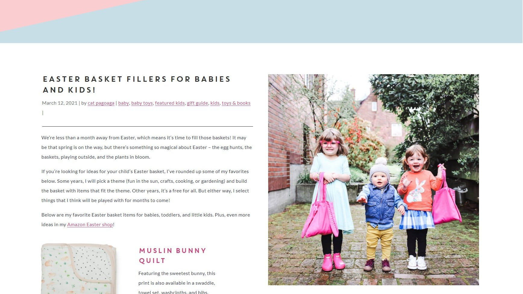 EASTER BASKET FILLERS FOR BABIES AND KIDS!