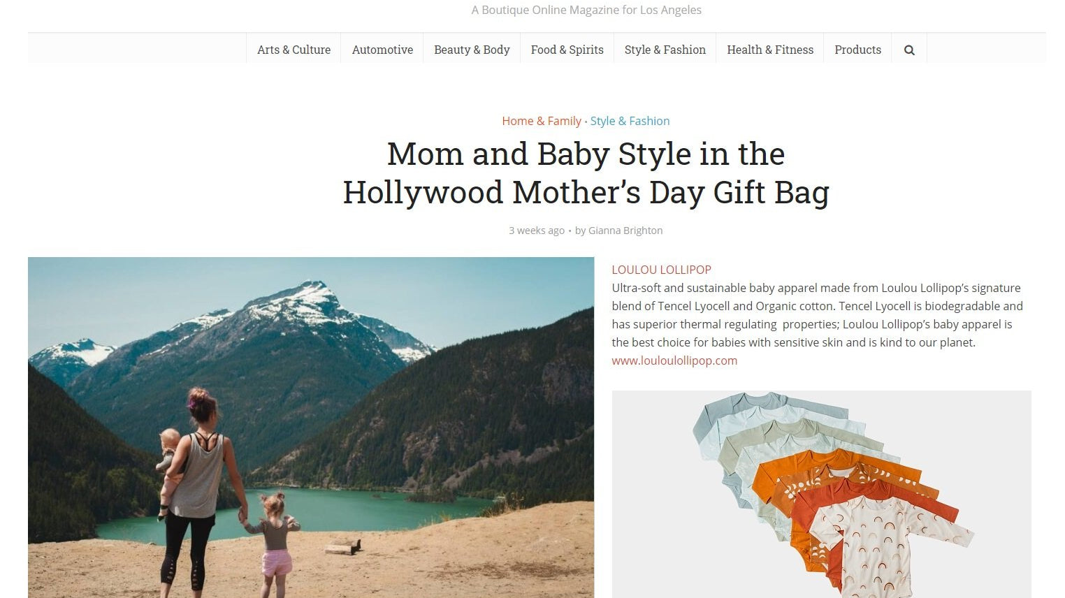 Mom and Baby Style in the Hollywood Mother’s Day Gift Bag