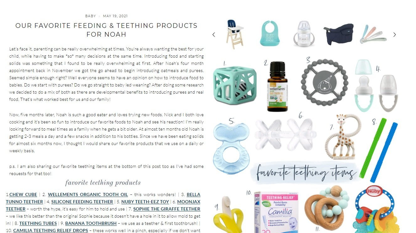 OUR FAVORITE FEEDING & TEETHING PRODUCTS FOR NOAH