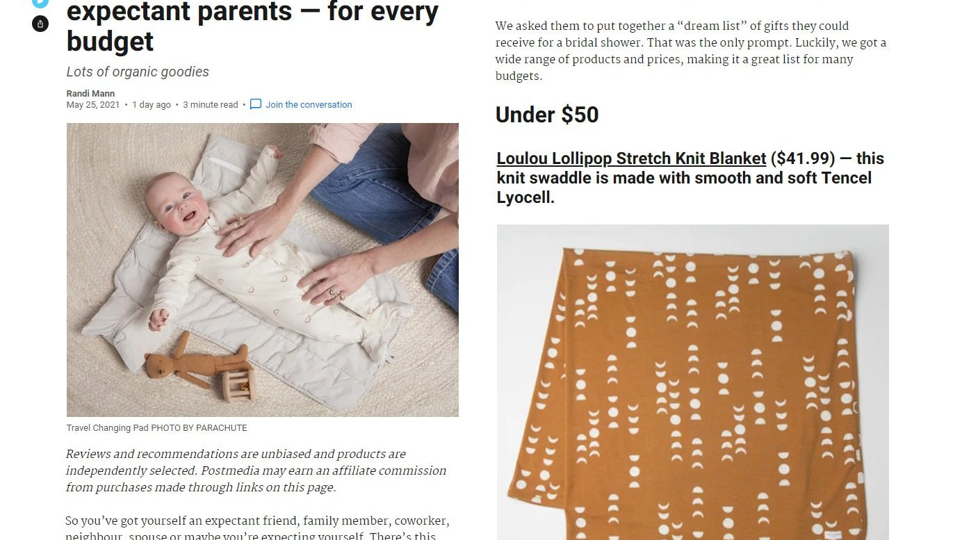 Beautiful presents to order for expectant parents — for every budget LOTS of organic goodies