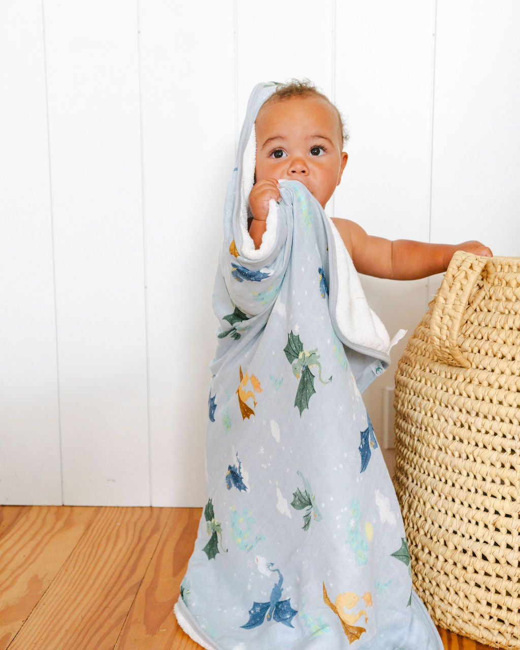 Baby Hooded Towel - Magical Dragons