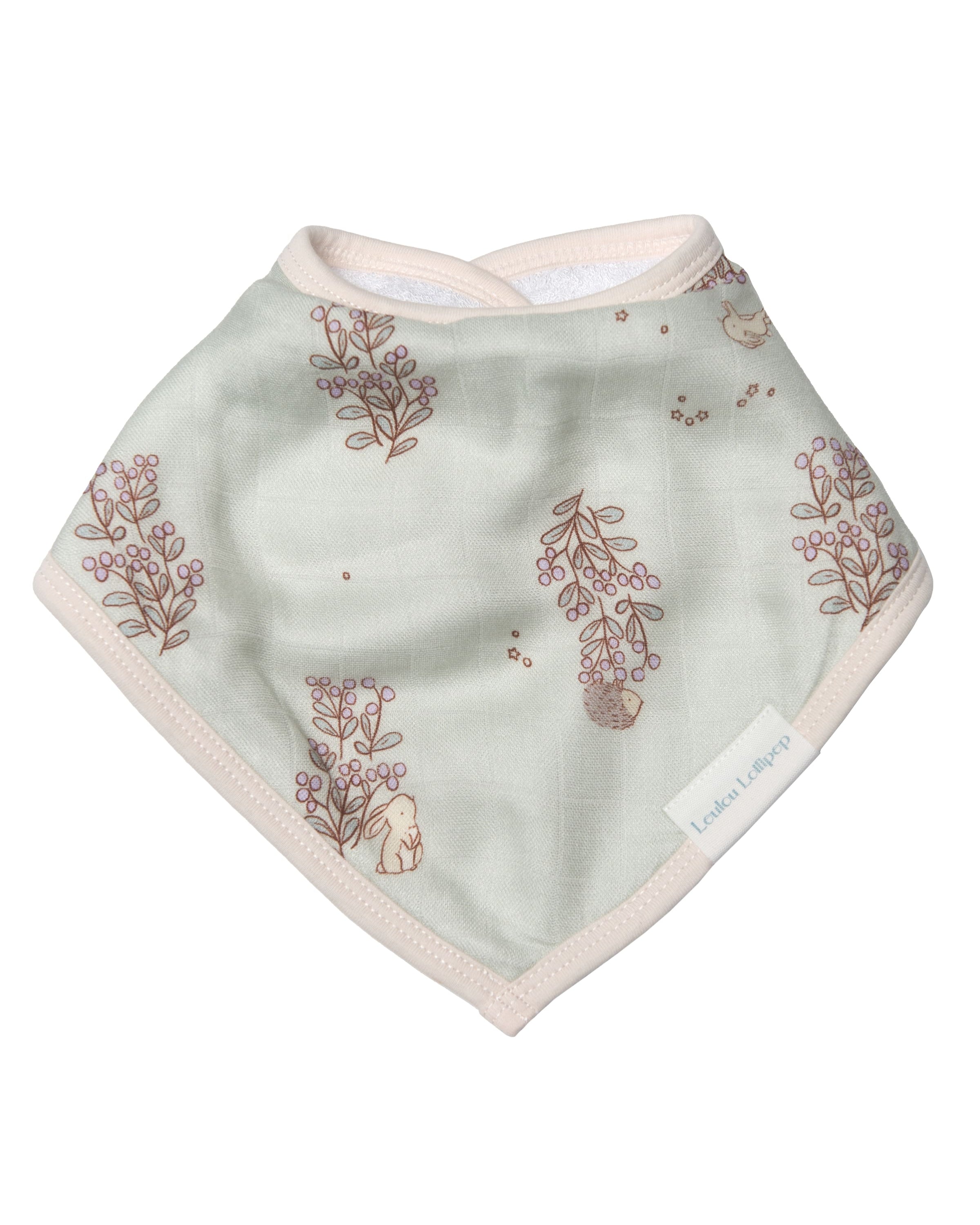 Bandana-Bib-Set-2-Pack-Hedgehog-Forest-2