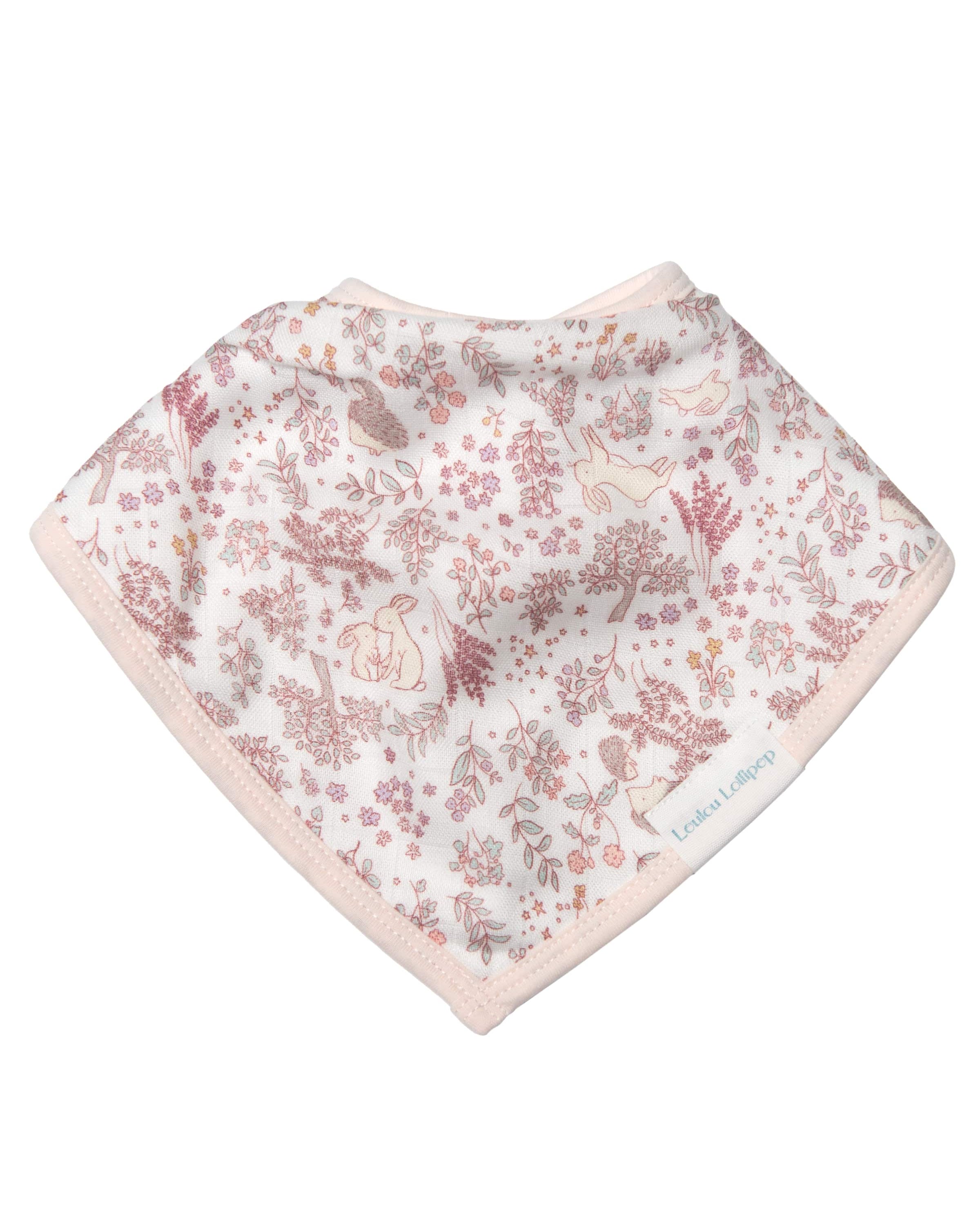 Bandana-Bib-Set-2-Pack-Hedgehog-Forest-3