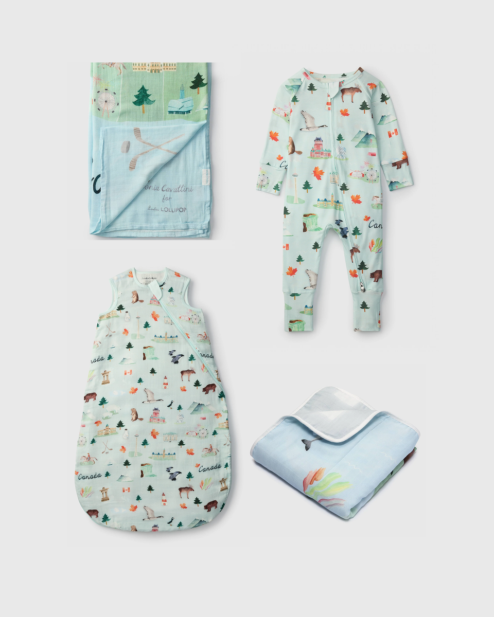 Loulou Lollipop Newborn Sleep Gift Bundle in Canada — front view on white background