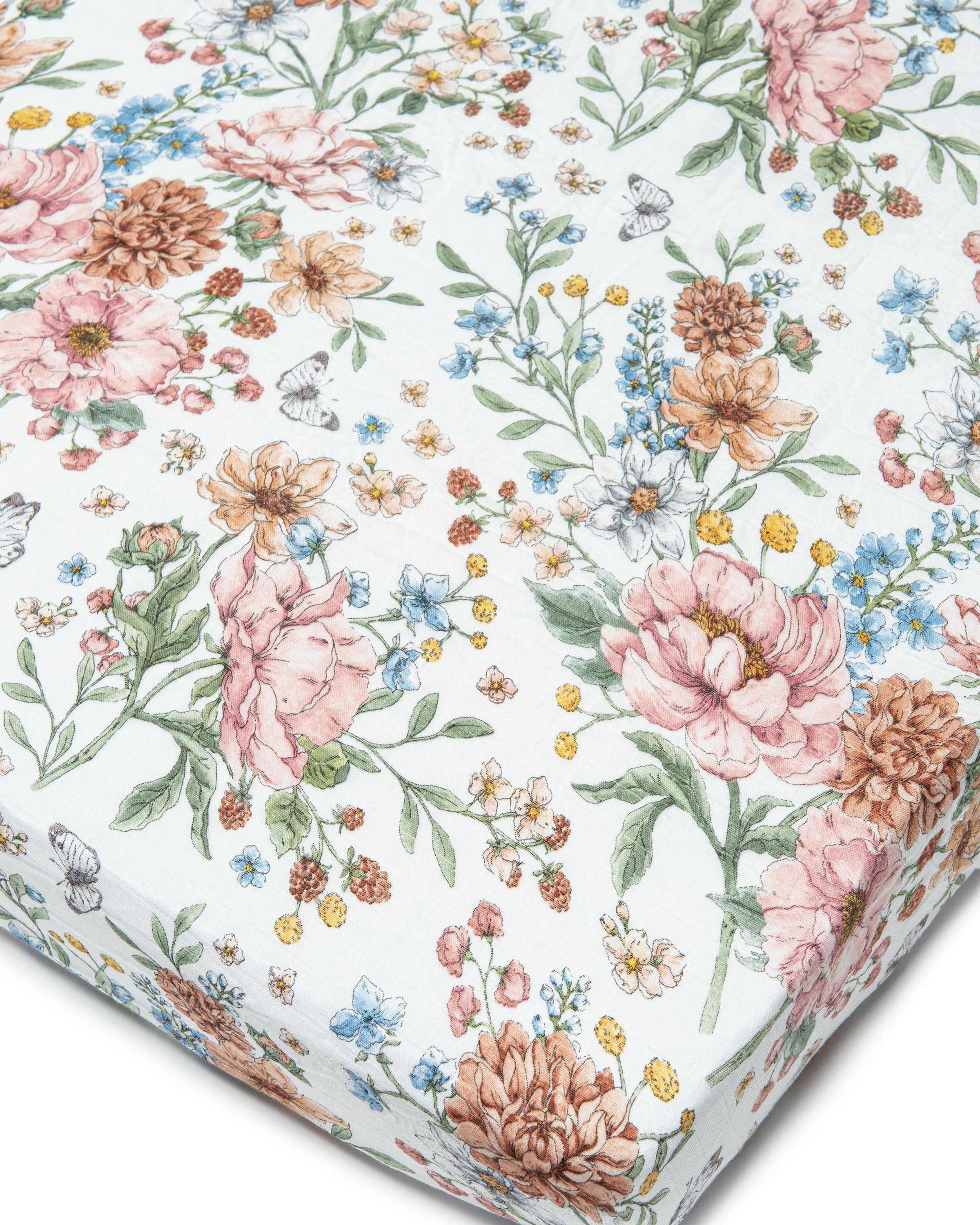 Muslin-Fitted-Crib-Sheet-Secret-Garden-1