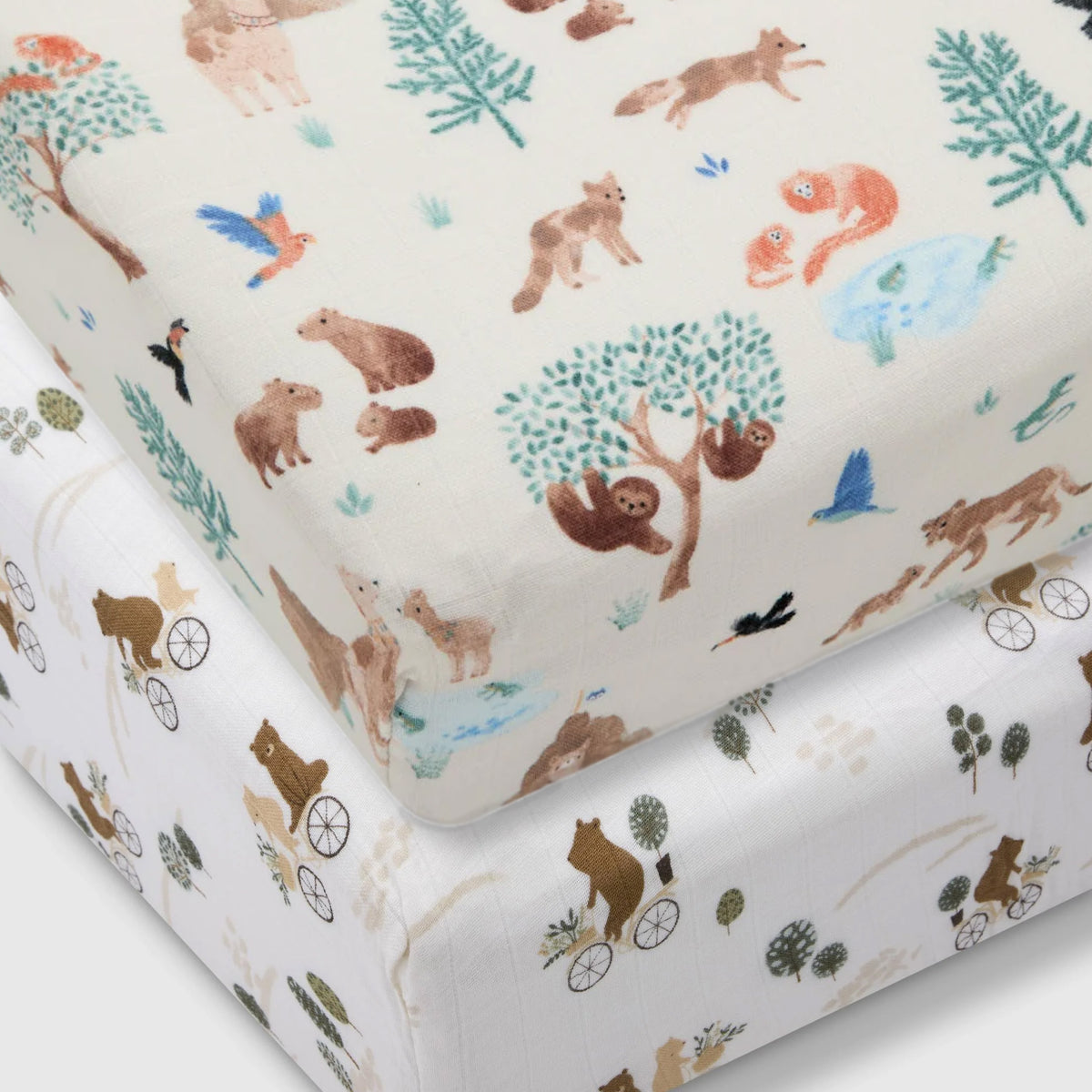 Crib Sheet Bundle - Bears Meeting Llamas