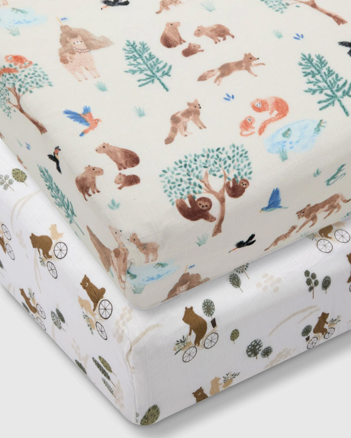 Crib Sheet Bundle - Bears Meeting Llamas