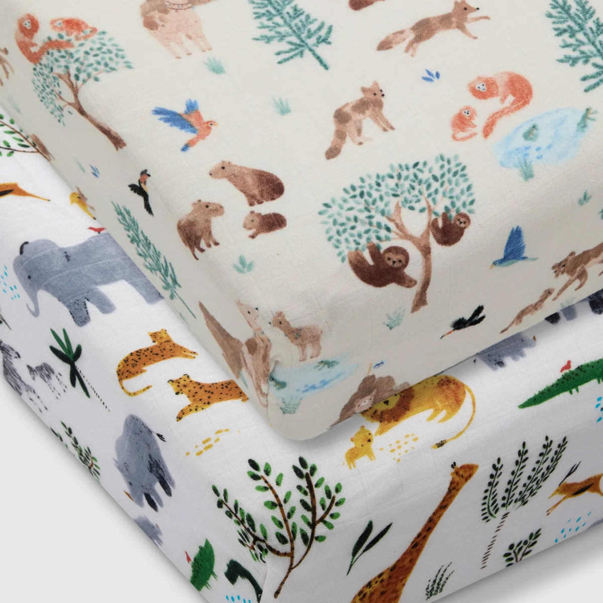 Crib Sheet Bundle - Llama in Safari