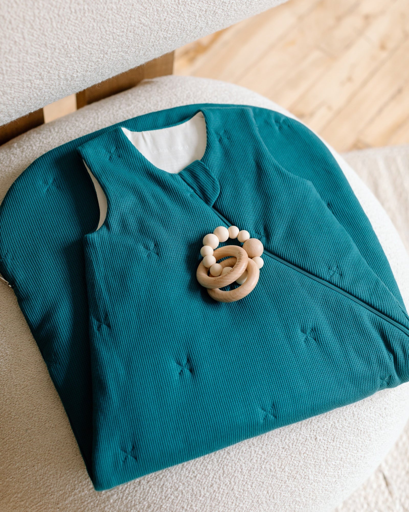 Waffle-Sleep-Bag-1.0-TOG-Peacock-2