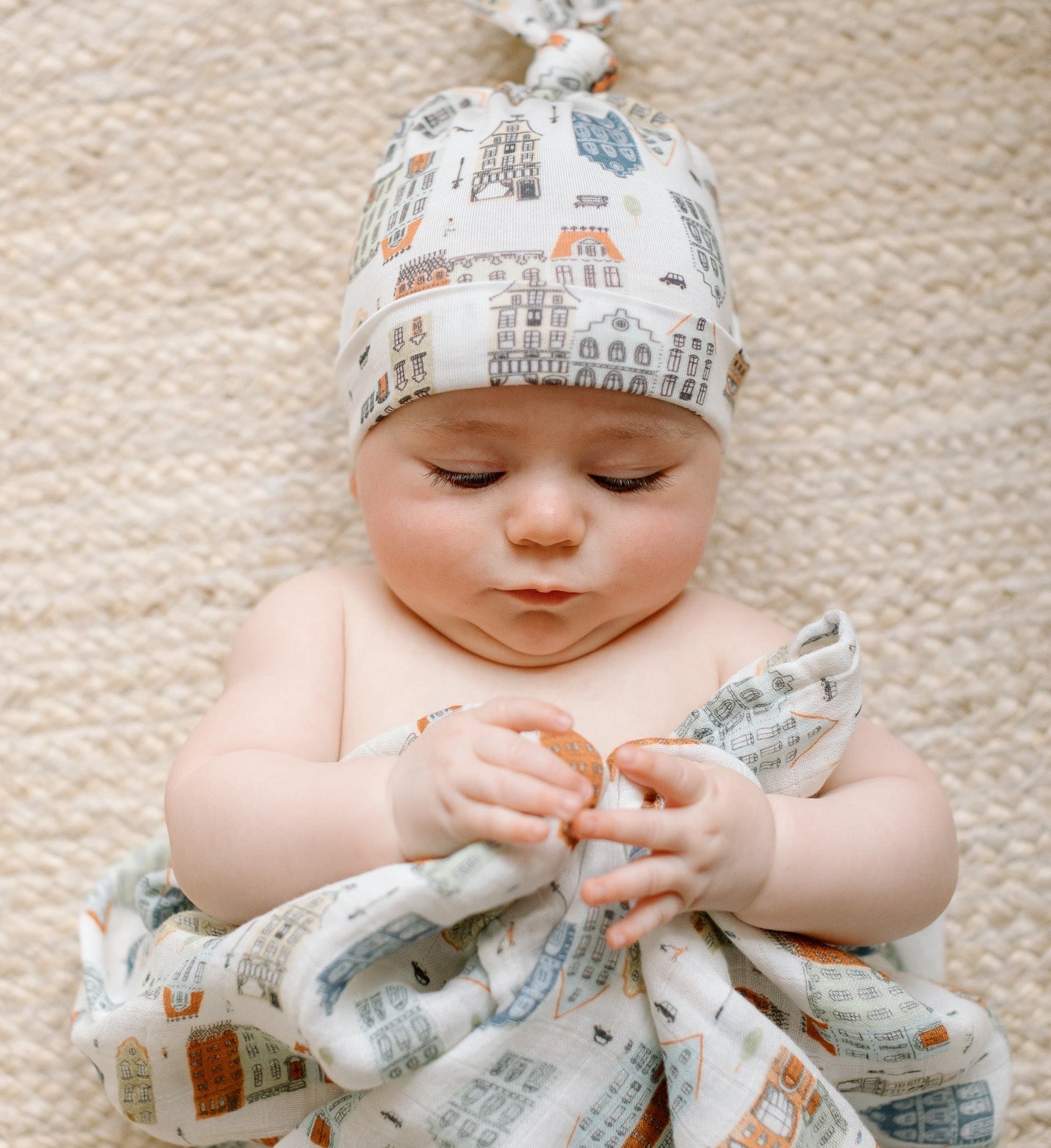 Muslin-Swaddle-Home-Sweet-Home-1