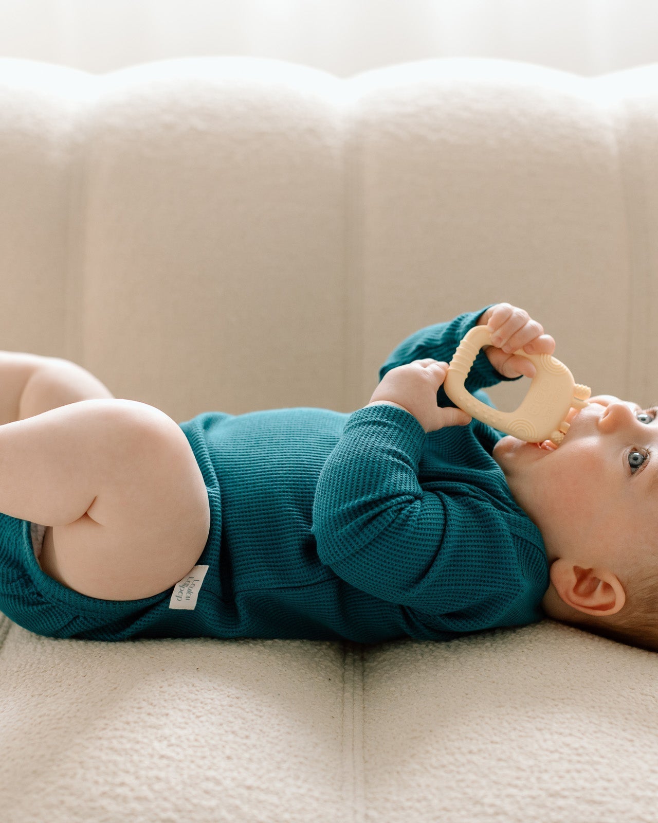 Waffle-Long-Sleeve-Bodysuit-Peacock-1