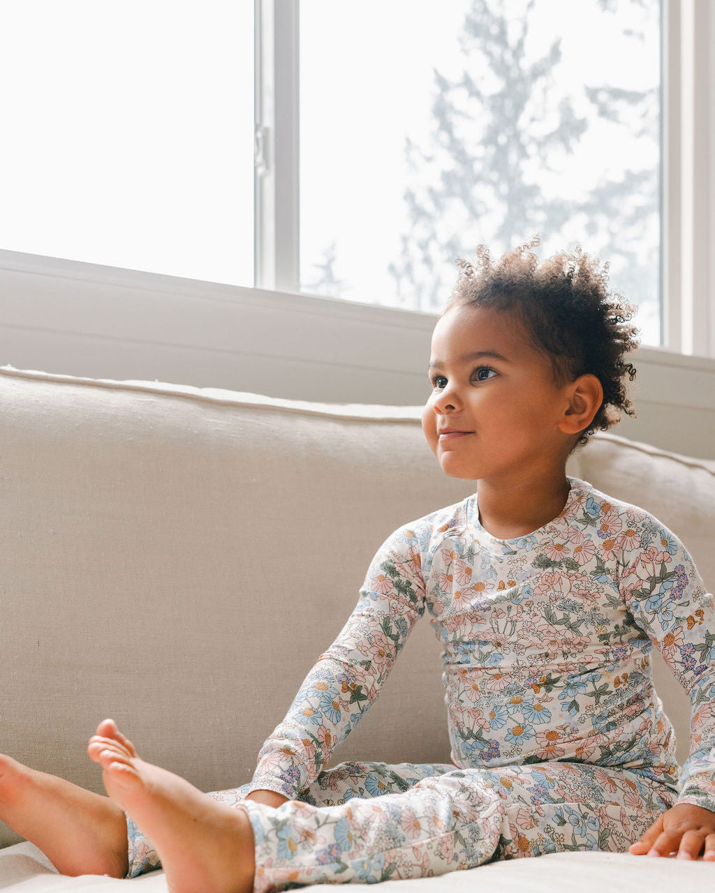 Kids Long Sleeve Pajama - English Garden