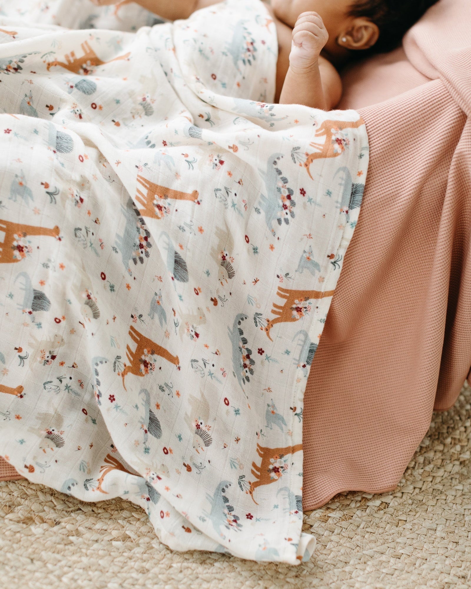 Muslin-Swaddle-Baby-Dinomite-4