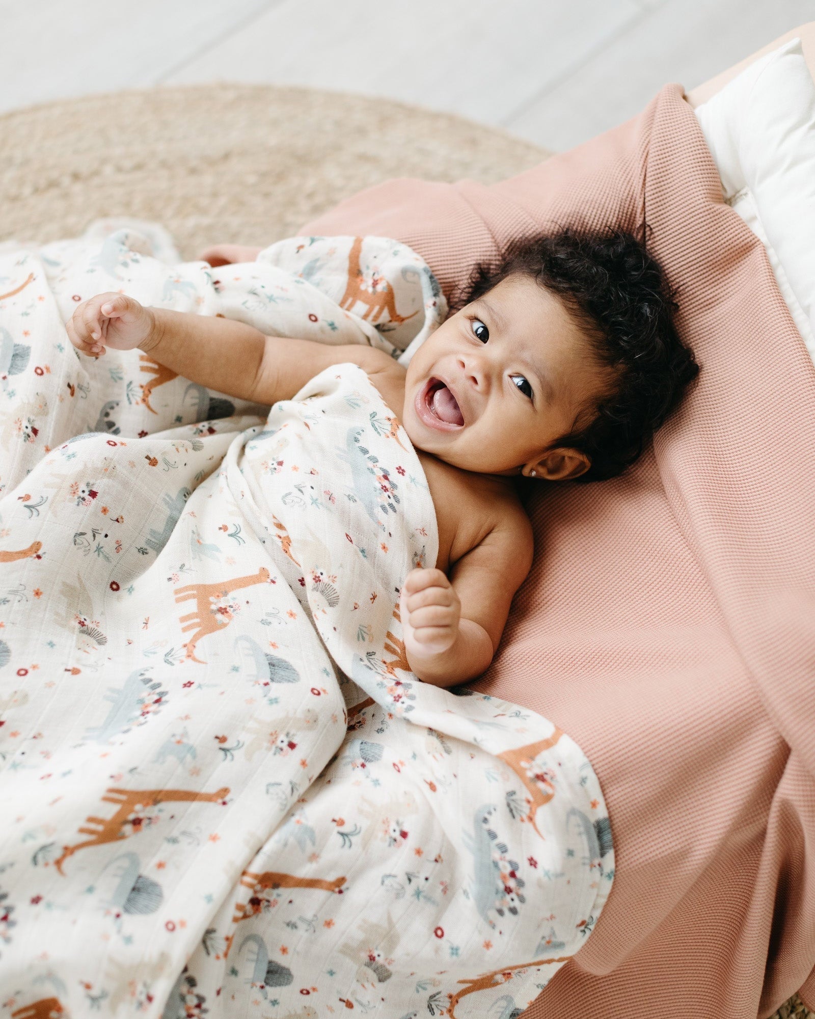 Muslin-Swaddle-Baby-Dinomite-2