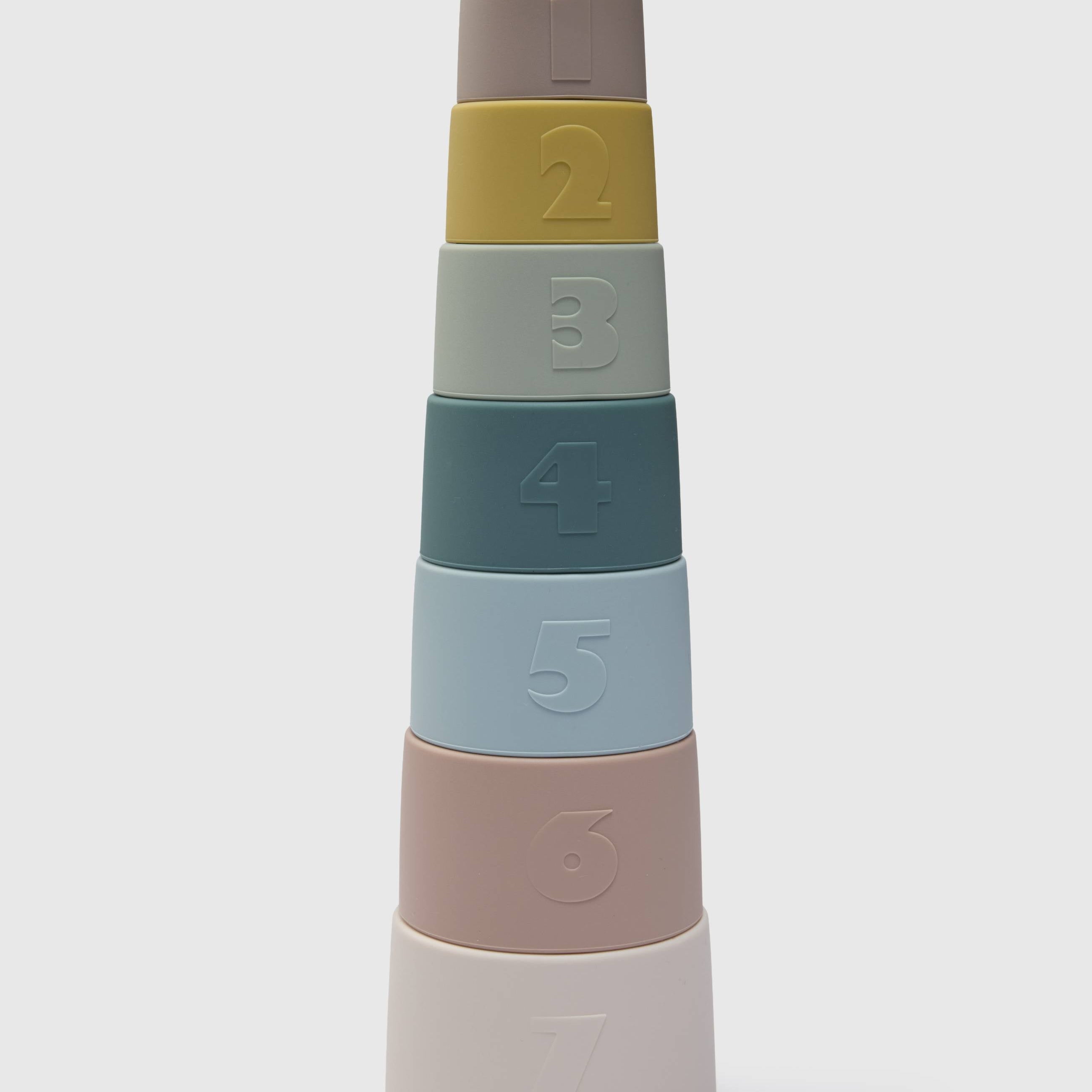Loulou Lollipop Stacking Cups in Classic — front view on white background