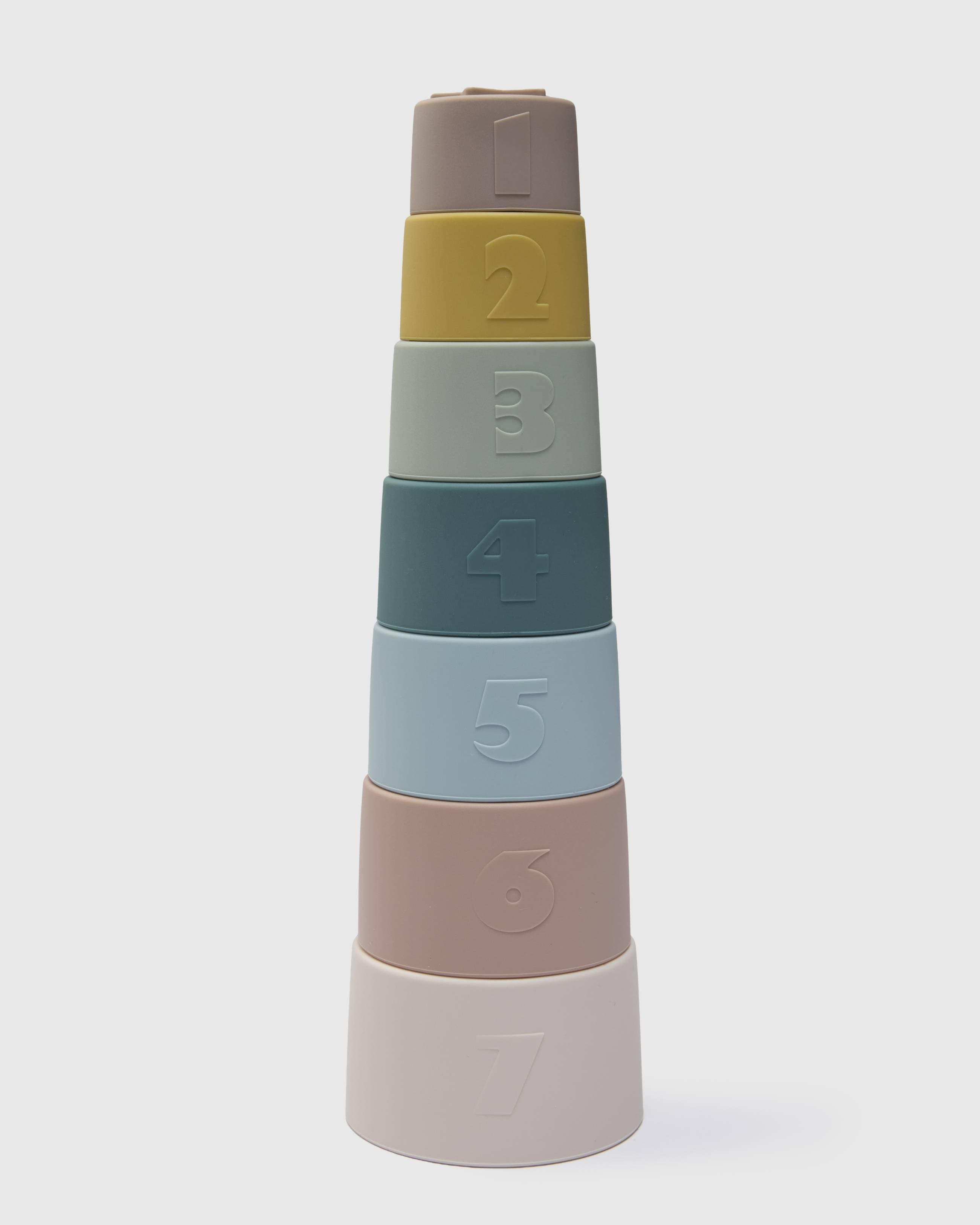 Loulou Lollipop Stacking Cups in Classic — front view on white background
