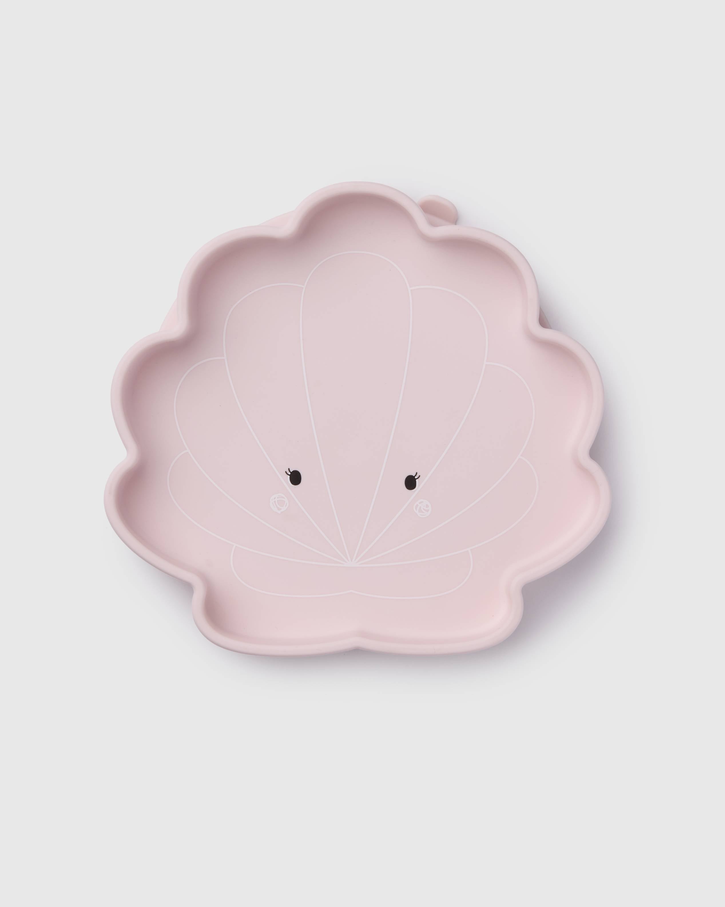 Loulou Lollipop Snack Plate in Skylar Shell - front view on white background