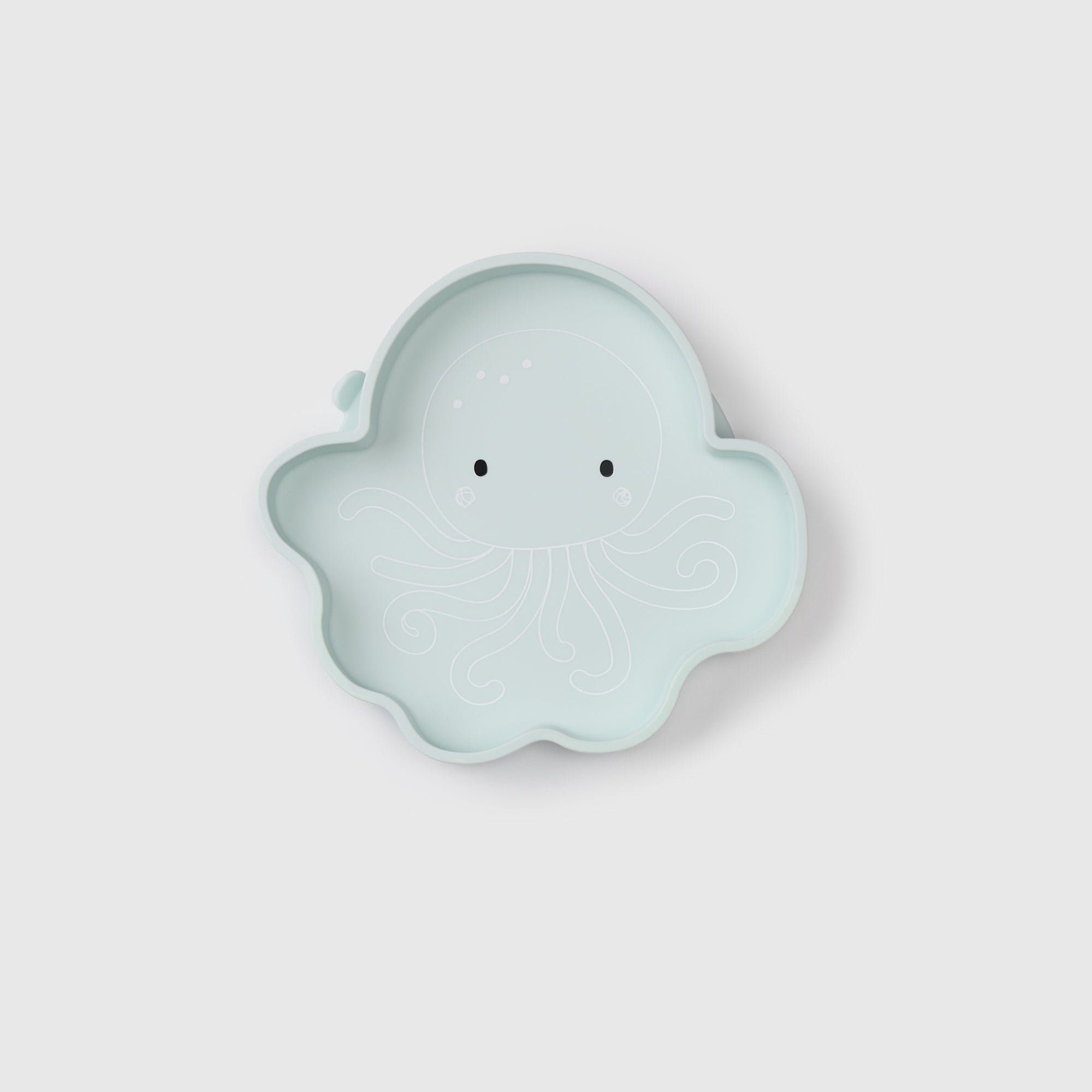 Loulou Lollipop Snack Plate in Olly Octopus - front view on white background