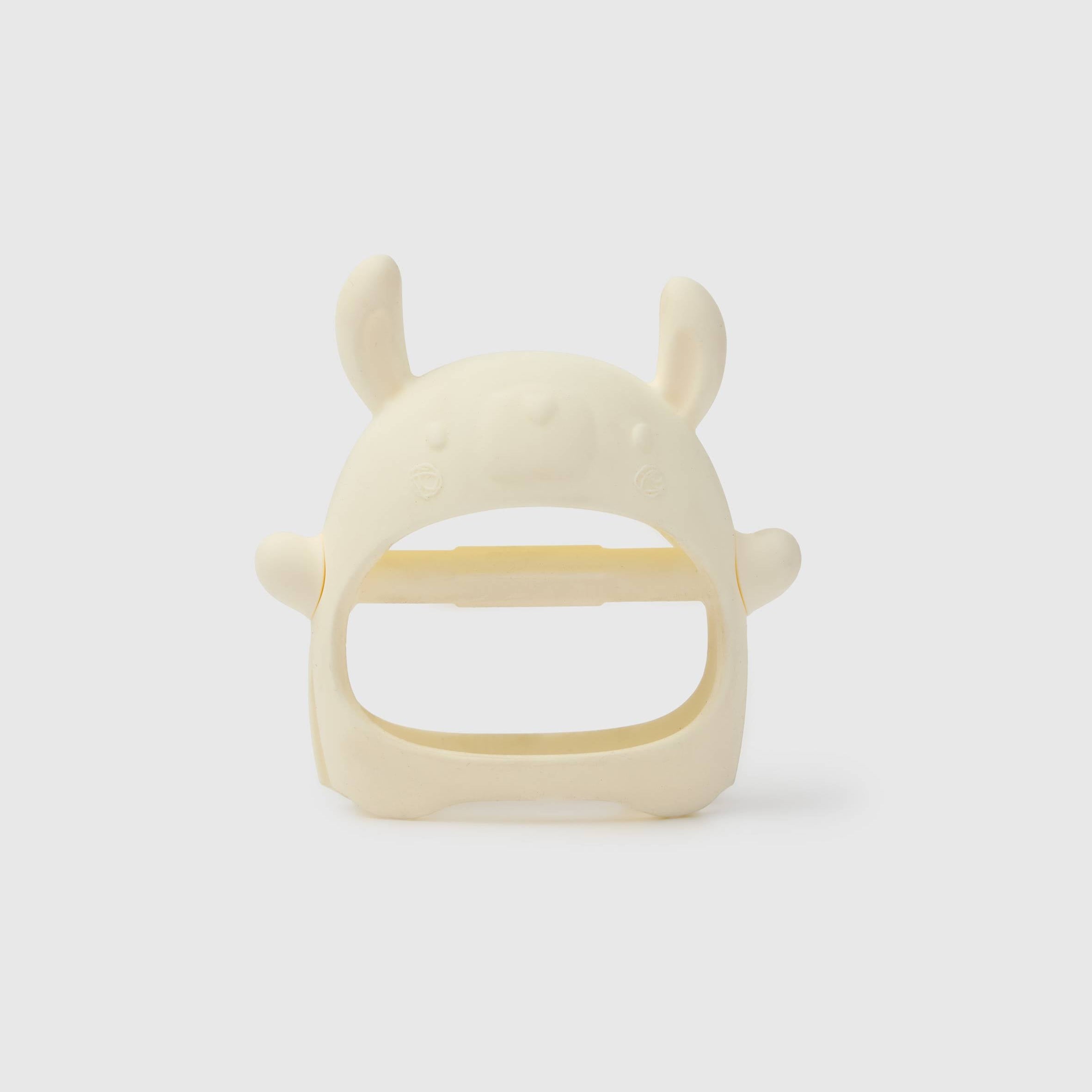 Loulou Lollipop Teething Mitt in Llama — front view on white background