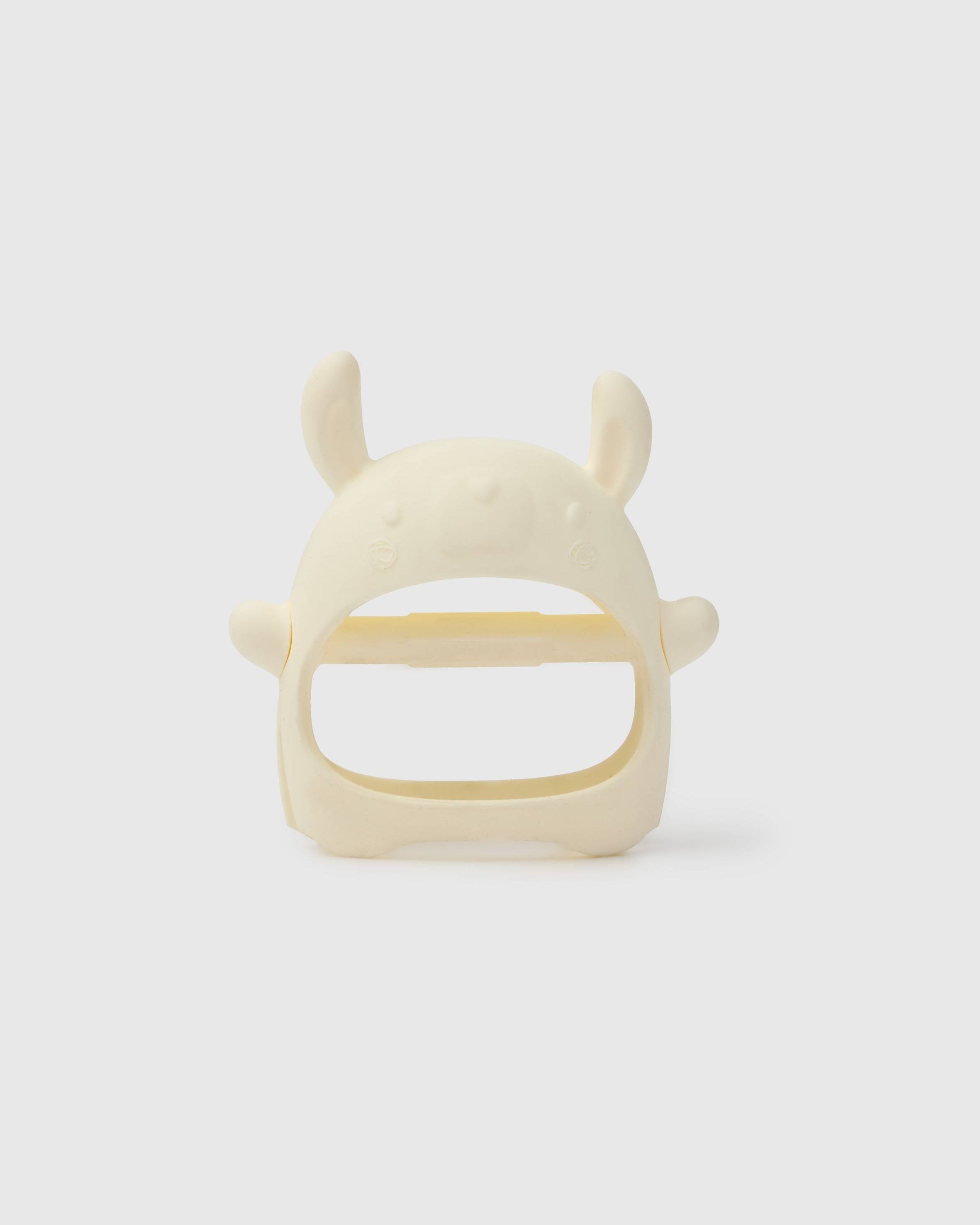 Loulou Lollipop Teething Mitt in Llama — front view on white background
