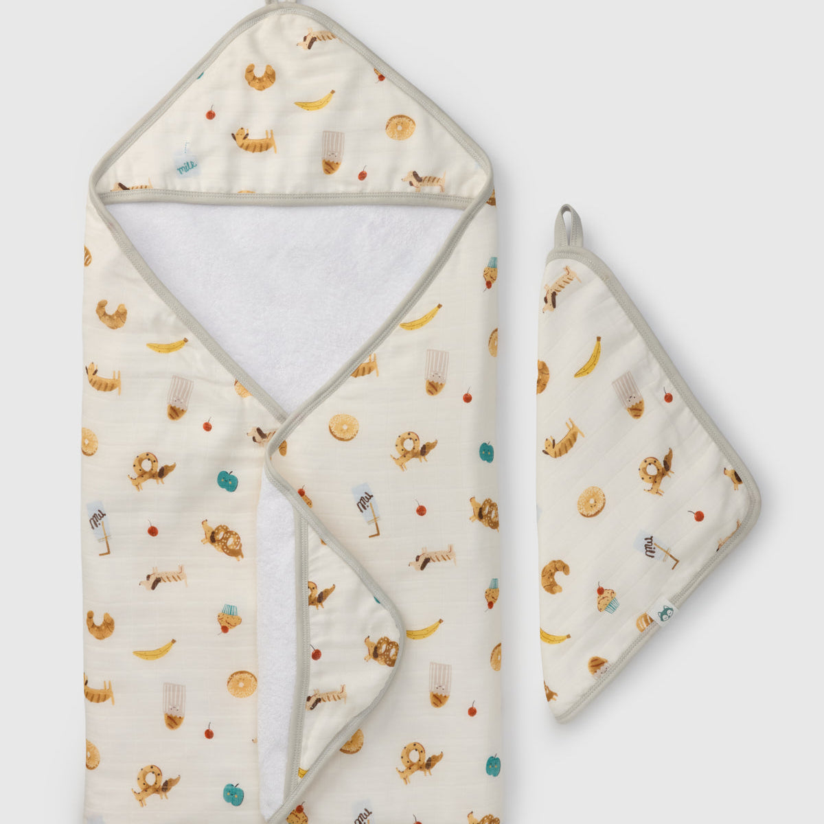 Hooded Towel Set - French Breakfast
