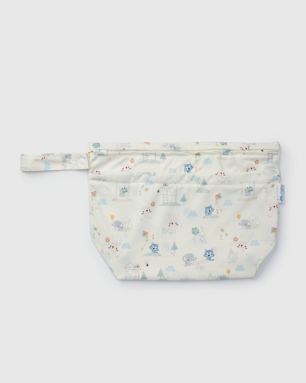 Loulou Lollipop Wet Dry Bag in Mini Mathletes — front view on white background