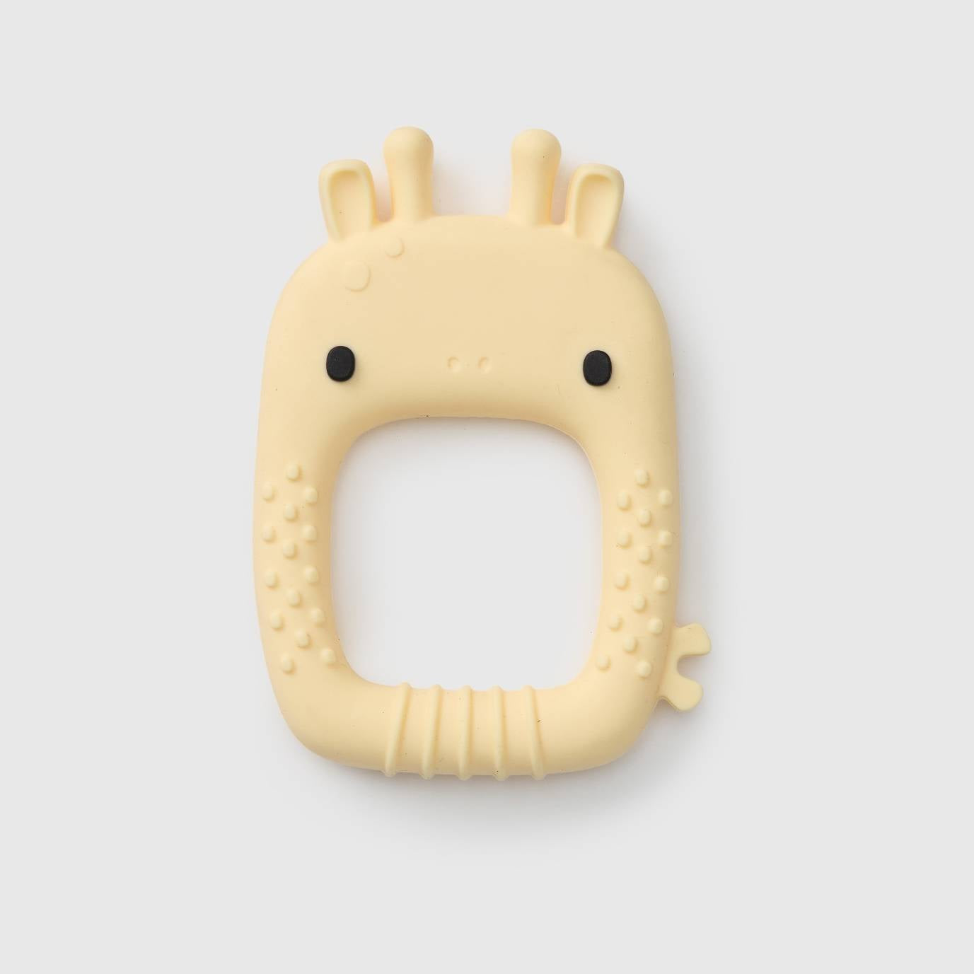 Loulou Lollipop FDA-compliant food-grade silicone teether Giraffe — front view on white background