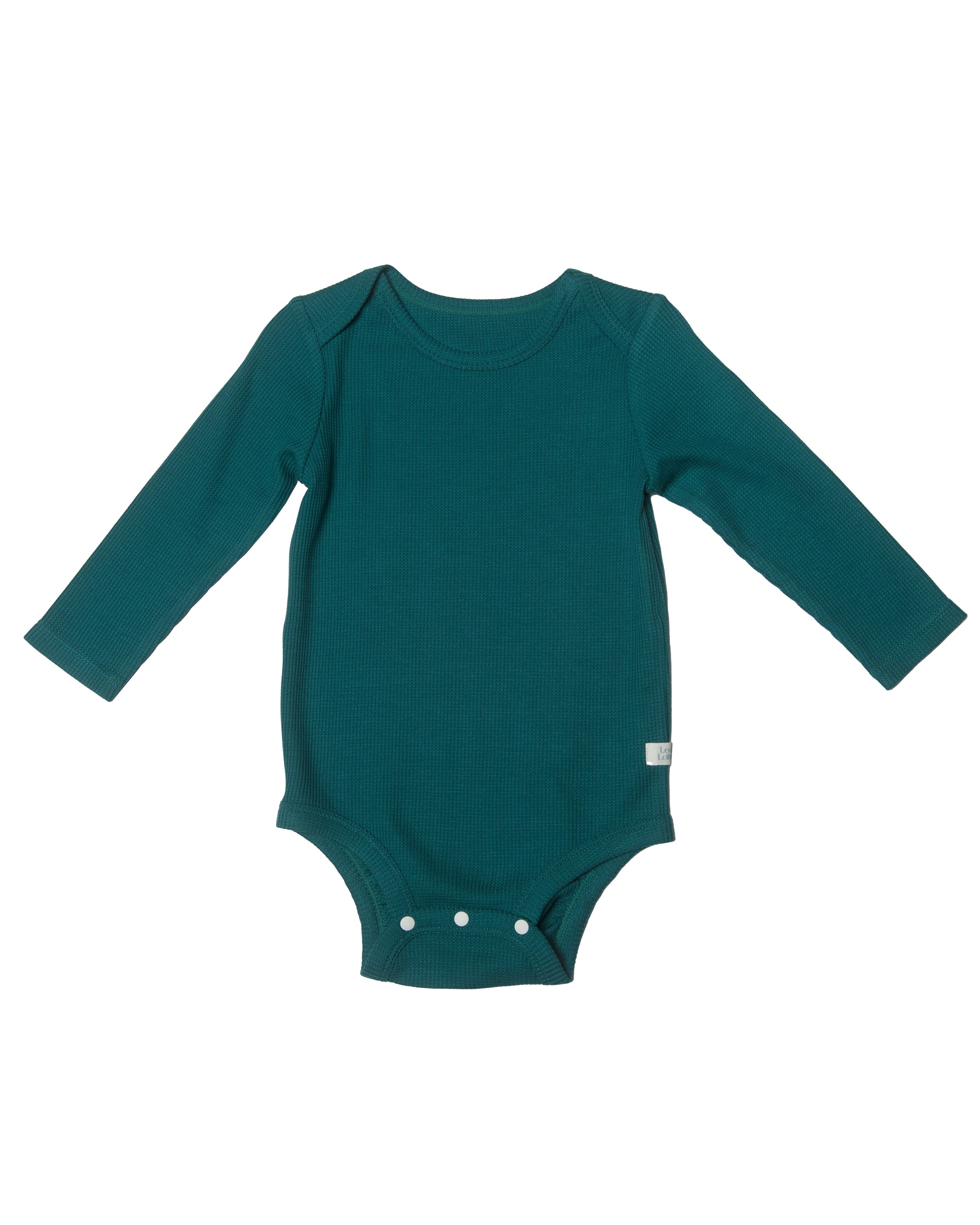 Waffle-Long-Sleeve-Bodysuit-Peacock-2