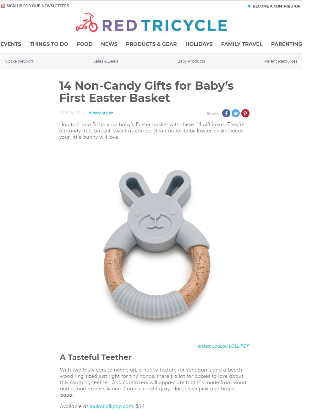 14 Non-Candy Gifts for Baby’s First Easter Basket