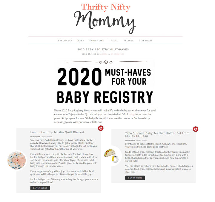 2020 Baby Registry Must-Haves