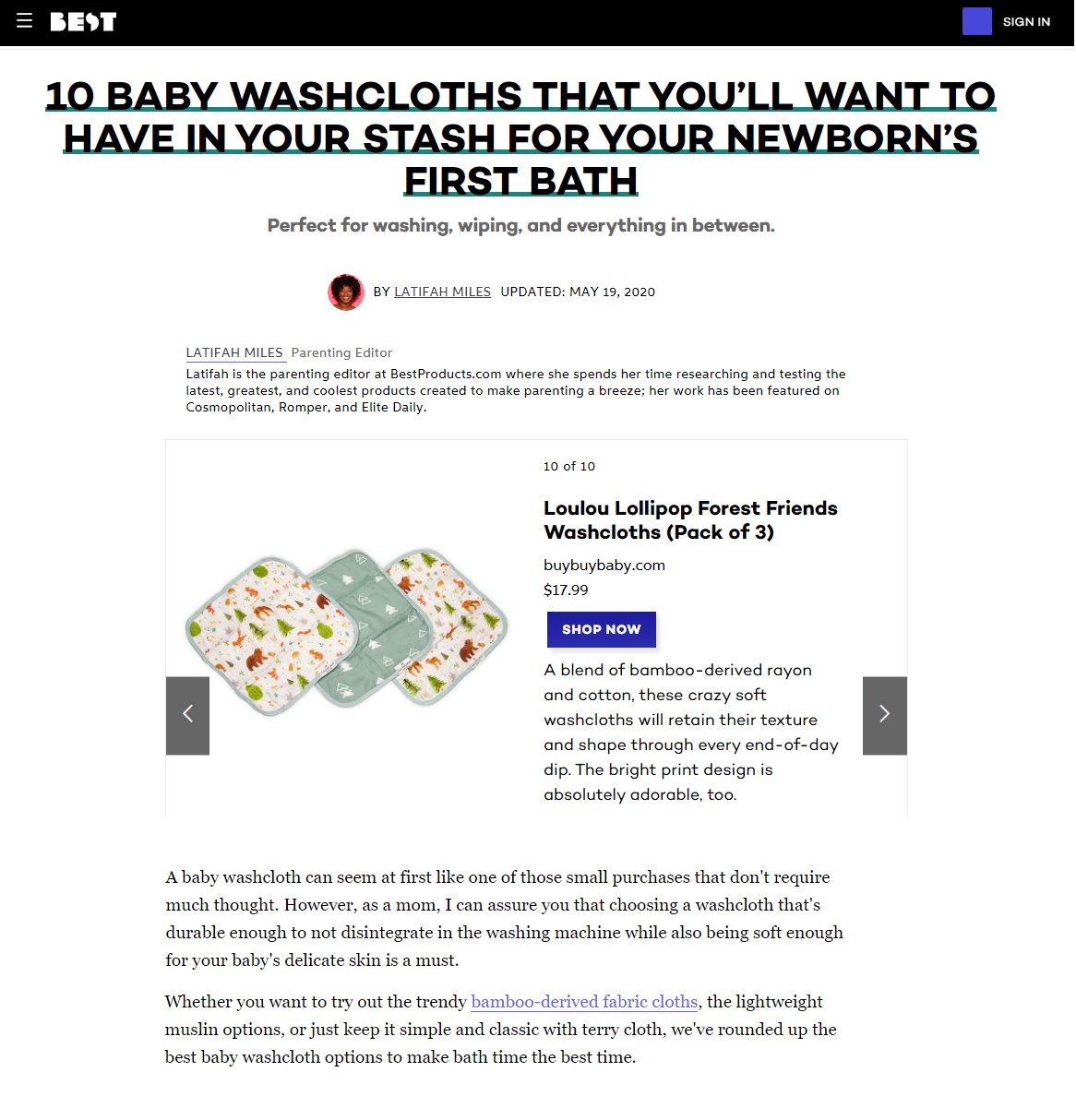 10 BABY WASHCLOTHS THAT YOU’LL WANT TO HAVE IN YOUR STASH FOR YOUR NEWBORN’S FIRST BATH