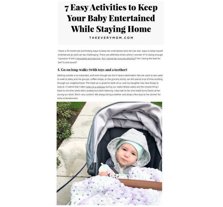 7 Easy Activities to Keep Your Baby Entertained While Staying Home