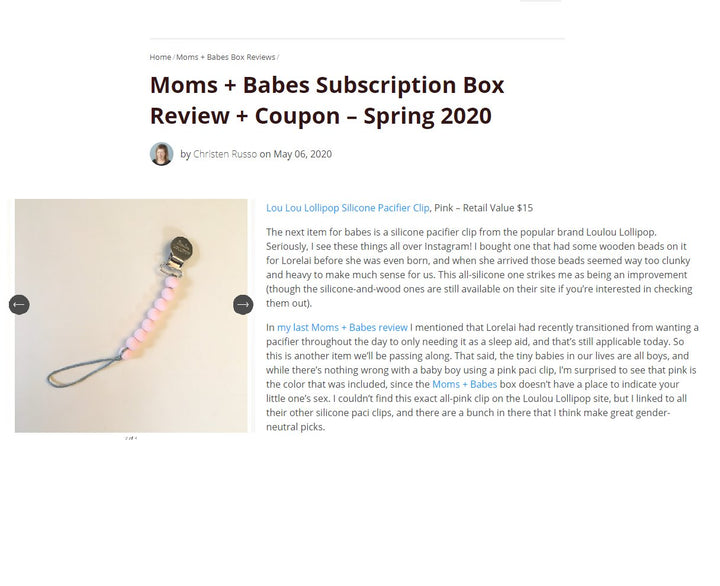 Moms + Babes Subscription Box Review Spring 2020