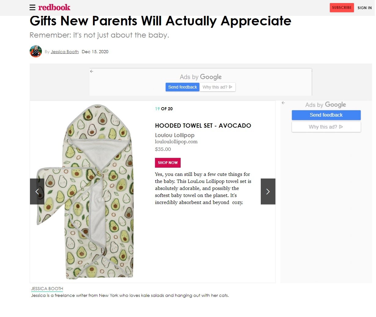 MSN and Redbook - Gifts New Parents Will Actually Appreciate - Remember: it's not just about the baby