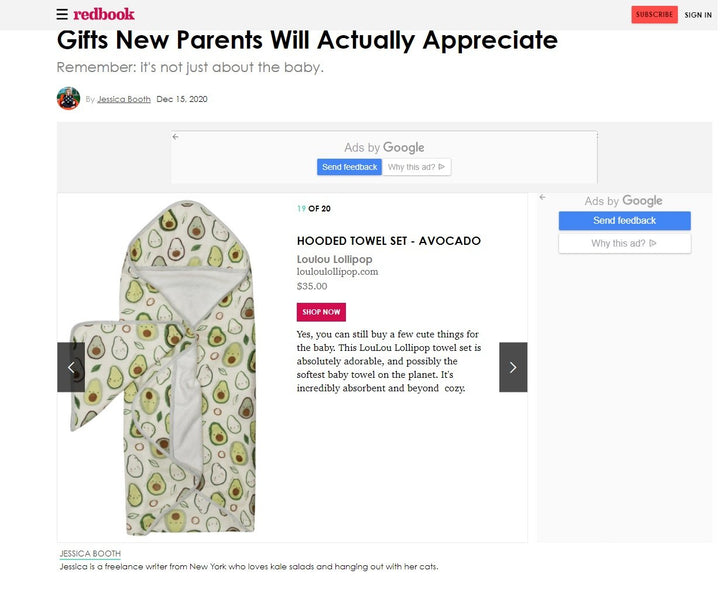 MSN and Redbook - Gifts New Parents Will Actually Appreciate - Remember: it's not just about the baby