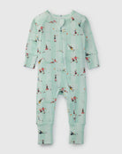 Loulou Lollipop TENCEL™ baby sleeper in The Beautiful Game — front view on white background