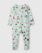 Loulou Lollipop TENCEL baby sleeper footie pajamas in Canada — front view on white background