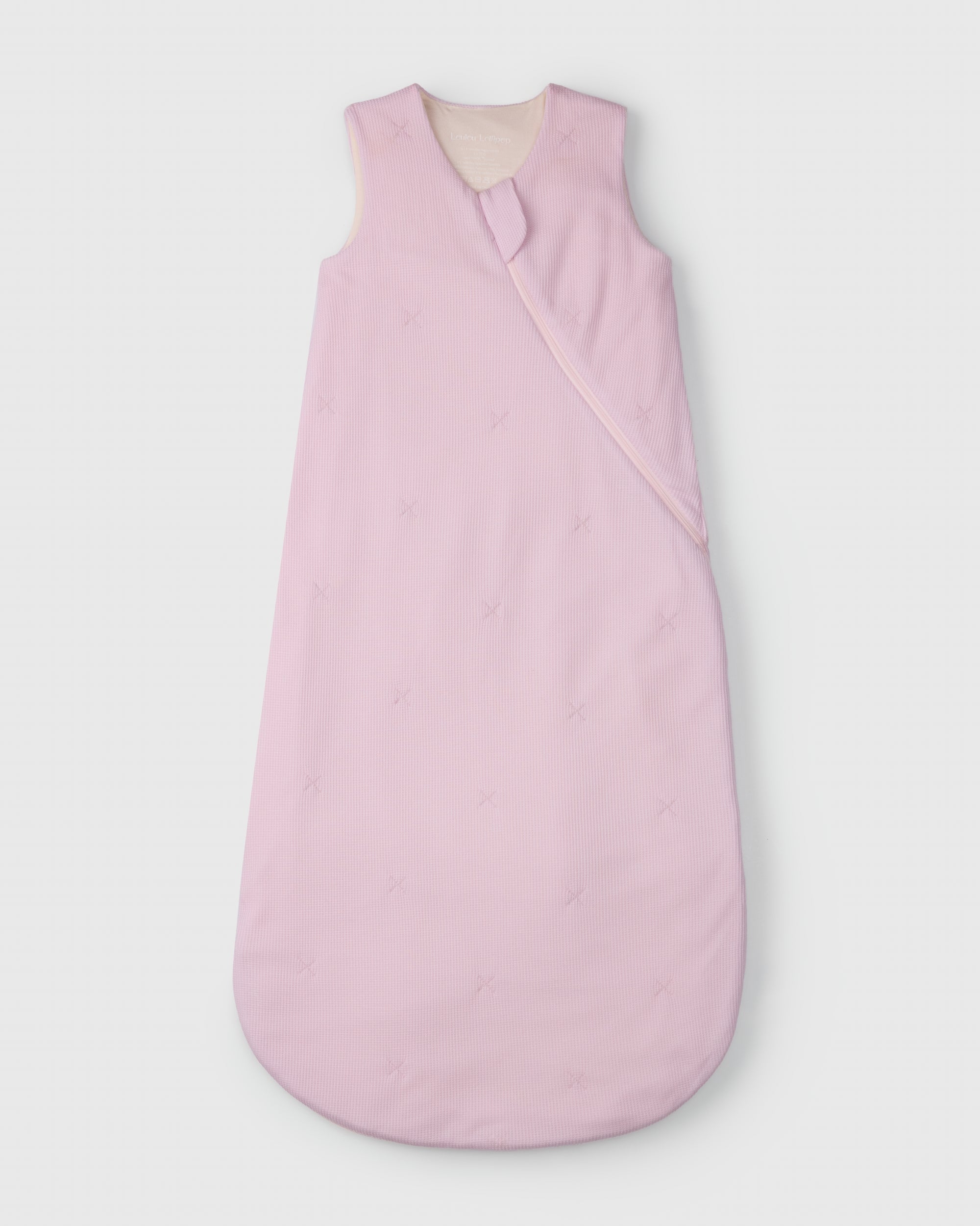 Loulou Lollipop TENCEL™ waffle baby sleep sack 1.0 TOG in Lilac — front view on white background