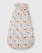Loulou Lollipop muslin 0.5 TOG lightweight baby sleep bag in Sun Kissed Shoal — front view on white background