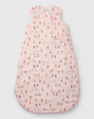 Loulou Lollipop muslin 0.5 TOG lightweight baby sleep bag in She Shoots She Scores — front view on white background